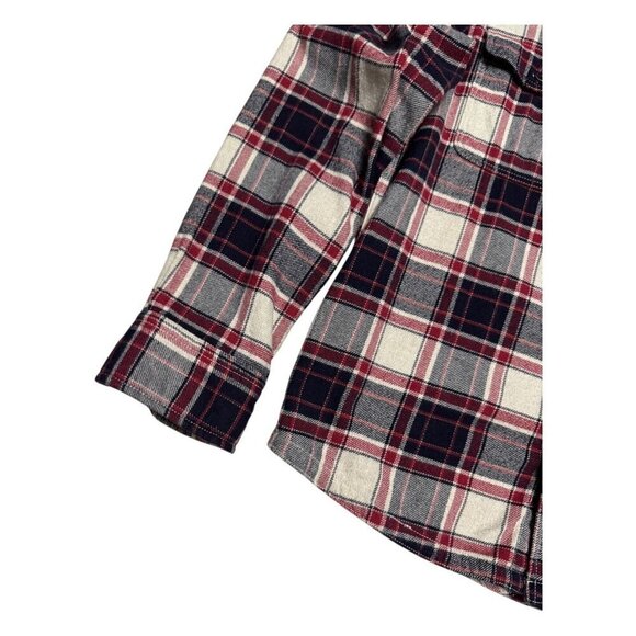 FAT FACE Plaid Lined Winter Fall Button Long Sleeve Shacket Jacket Mens Medium - Picture 5 of 6